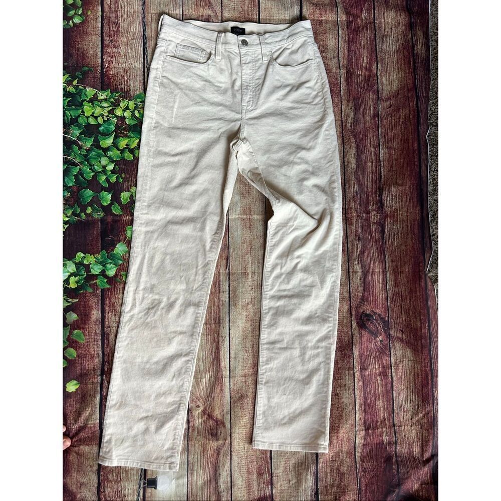 J. Crew Straight Leg Stone Color Corduroy Pants Size 28 Tall